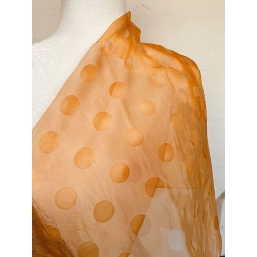 2‎ Vintage Rayon Nylon Blend Yellow 150x70 Orange 100% Nylon  26x25 See Photos - Picture 2 of 9